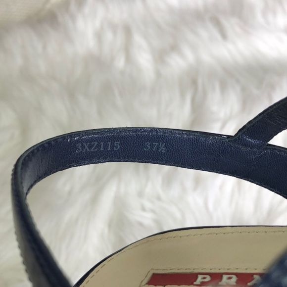 Prada Patent Leather Wedge Sandals - Picture 7 of 8